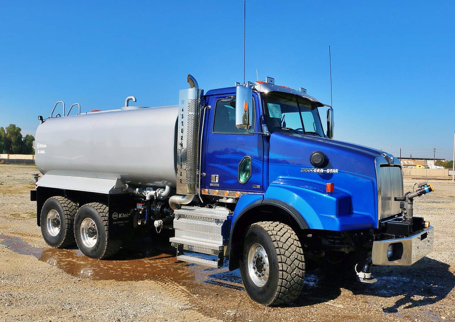 fracking water trucks