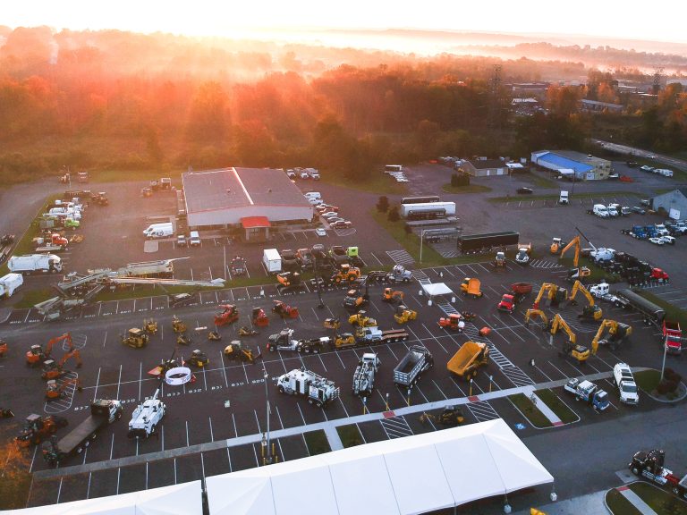 Sun rising over the 2023 Taste of Tracey Road Open House.