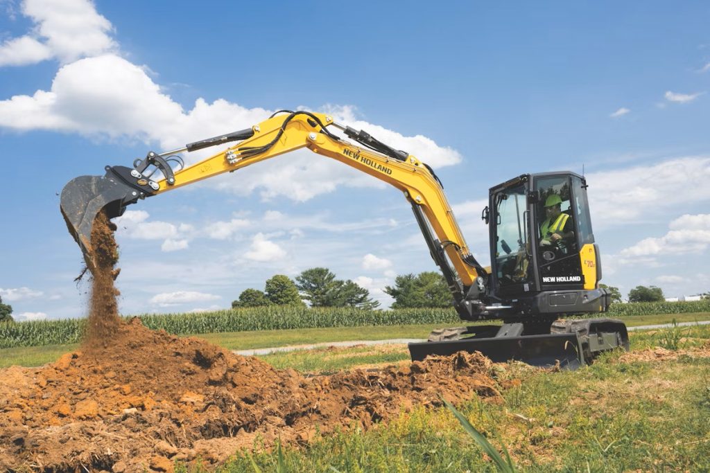 New Holland E70D mini excavator from Tracey Road.