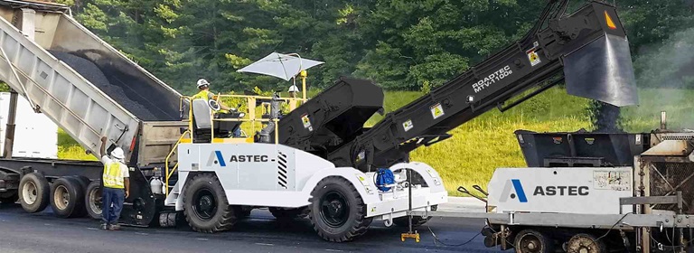 Astec material transfer vehicles